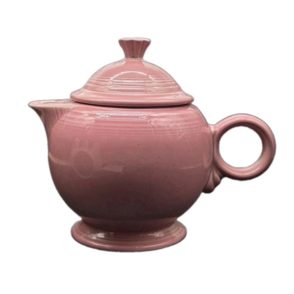 Vintage Homer Laughlin Fiesta Teapot Rose Pink *** Read ***